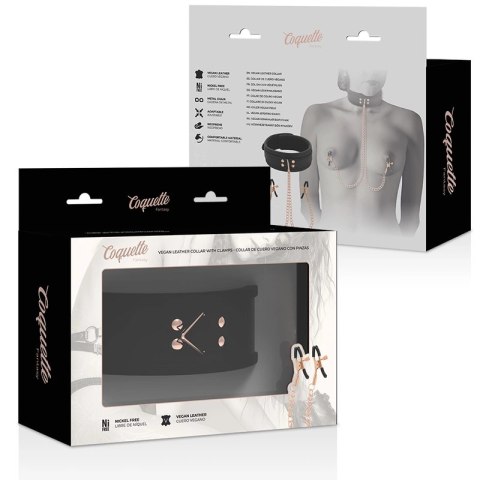 Coquette Chic Desire Fantasy naszyjnik z zaciskami, neopren, łańcuszki COQUETTE