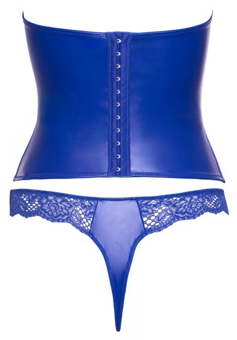 Cottelli Lingerie Royal Blue - Gorset bez ramiączek z koronką M Cottelli