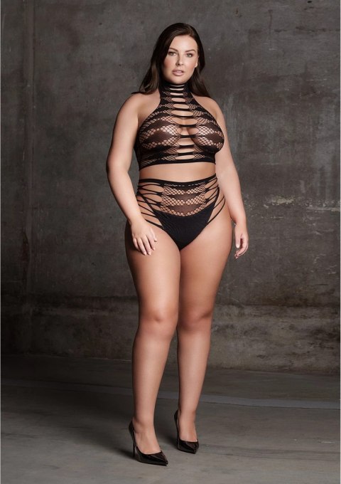 El Desir Carpo Plus Size komplet dwuczęściowy XL-XXXXL czarny Le Désir by Shots
