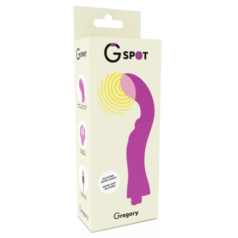 G-SPOT Gregory Violet - wibrator punktowy G, silikon medyczny, 200 mm G-SPOT