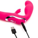 Happy Rabbit Strapless Strap-On Pink rożowy silikonowy model 23cm USB Happy Rabbit