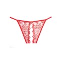 Leg Avenue Enchanted Belle Allure koronkowe majtki z wycięciem, czarne Allure