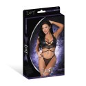 Magic Silk Nadia komplet top + stringi z pierścieniami i ćwiekami L/XL Magic Silk