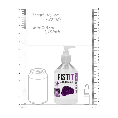Shots Fist It Lubrykant wodny relaksujący 500 ml, bezbarwny Fist It by Shots