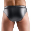 Svenjoyment Briefs XL czarne wetlook siateczka z zamkiem Svenjoyment