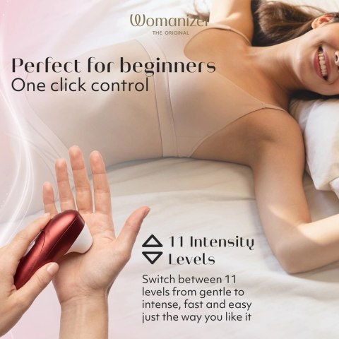 Womanizer Pro Red - Model z 11 trybami i technologią powietrzną Womanizer