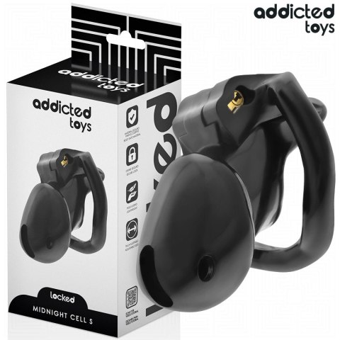 Addicted Toys Locked Midnight Cell S - system kontroli, 4 pierścienie, 4.8 cm ADDICTED