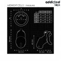 Addicted Toys Locked Midnight Cell S - system kontroli, 4 pierścienie, 4.8 cm ADDICTED