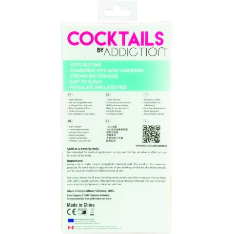 Addiction Cocktails Purple Cosmo 14 cm silikonowy model z przyssawką Addiction