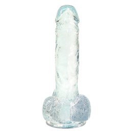 Addiction Crystal Addiction Clear Dong 18 cm, przezroczysty, TPE, przyssawka Addiction