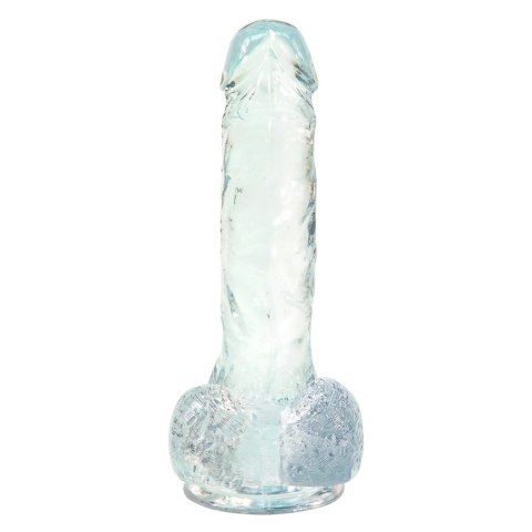 Addiction Crystal Addiction Clear Dong 18 cm, przezroczysty, TPE, przyssawka Addiction