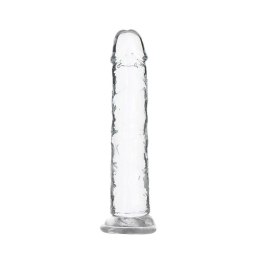 Addiction Crystal Addiction Vertical 18cm - Transparentny model TPE z przyssawką Addiction