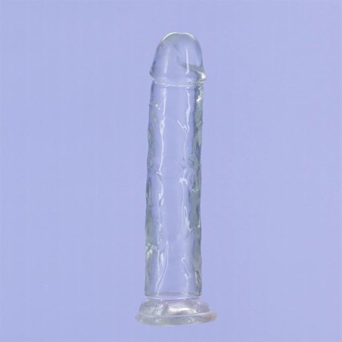 Addiction Crystal Addiction Vertical 18cm - Transparentny model TPE z przyssawką Addiction