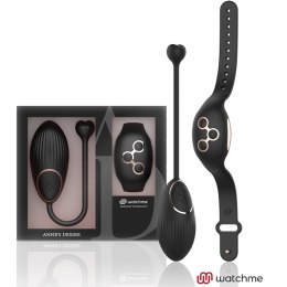 Anne's Desire Egg - Czarny z zegarkiem zdalnego sterowania WATCHME, 7 trybow ANNE´S DESIRE