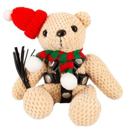Bad Kitty Teddy Winter Edition maskotka z uprzężą i brelokiem 11 cm Bad Kitty