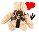 Bad Kitty Teddy Winter Edition maskotka z uprzężą i brelokiem 11 cm Bad Kitty