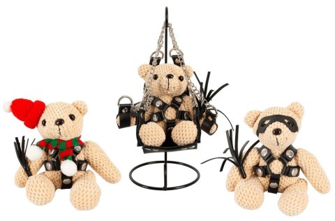 Bad Kitty Teddy Winter Edition maskotka z uprzężą i brelokiem 11 cm Bad Kitty