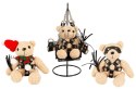 Bad Kitty Teddy breloczek z mini akcesoriami SM 11 cm czarny Bad Kitty
