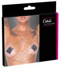 Cottelli Accessories ozdobne naklejki na ciało z łańcuszkiem srebrnym 5,5 cm Cottelli