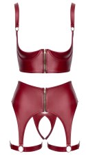 Cottelli Lingerie komplet bielizny połusztywniany bordowy 75B/S Cottelli