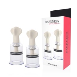 Darkness Transparent - Zestaw Przyssawek Fale 5 cm do Stymulacji Biustu DARKNESS
