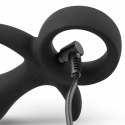 EasyToys Butt Buzzer silikonowy model wibrujący z uchwytem USB czarny Easytoys
