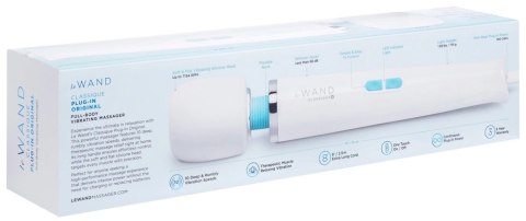 Le WAND Classique Plug-In Wand Massage biały 33 cm 10 trybow masażu Le Wand