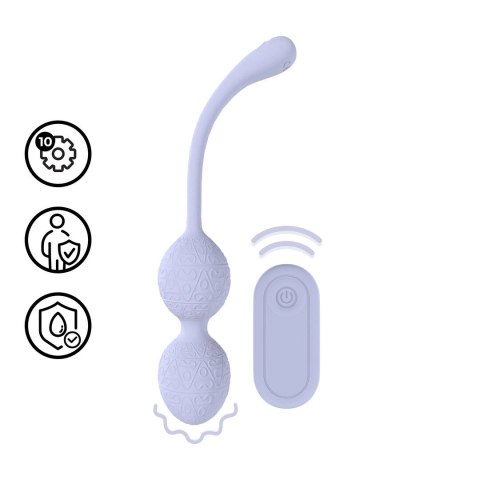 Loveline F1 Bead Kegel Duo z Pilotem Bezprzewodowym Lawenda Loveline by Shots