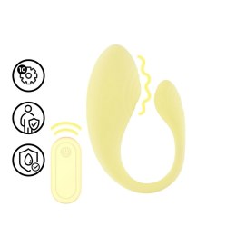 Loveline G-Spot Remote Control Vibe żołty - 10 trybow, model C-shape Loveline by Shots