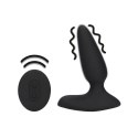 Loveline Smooth Plug z funkcją wibracji i pilotem Licorice Black Loveline by Shots