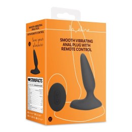 Loveline Smooth Plug z funkcją wibracji i pilotem Licorice Black Loveline by Shots