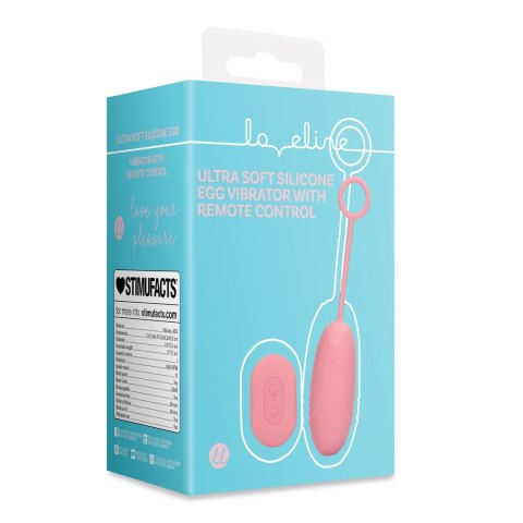 Loveline Ultra Soft Jajeczko z Pilotem Pink Arabesque - Zestaw Wibrujący Loveline by Shots