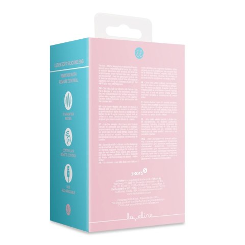 Loveline Ultra Soft Jajeczko z Pilotem Pink Arabesque - Zestaw Wibrujący Loveline by Shots