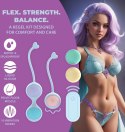 Loveline Zestaw Treningowy Kegel z Wibracją i 5 Wymiennymi Obciążnikami Fioletowy Loveline by Shots