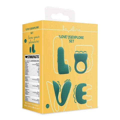 Loving Joy (S)explore Set Green Crystal - Zestaw Intymny 4w1 Loveline by Shots