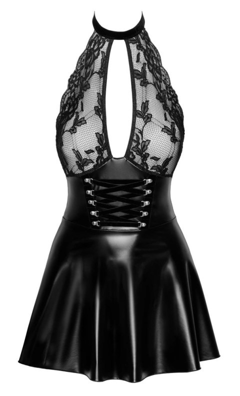 Noir Orgia Exclusive Czarna Mini Sukienka Bez Plecow L Koronka Noir