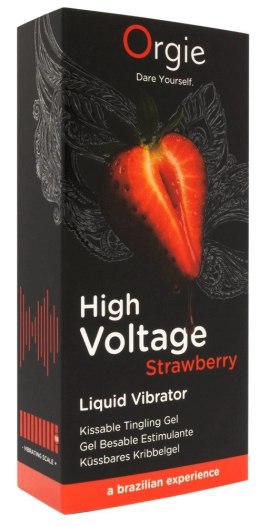 Orgie High Voltage Strawberry 15 ml - żel stymulujący o smaku truskawkowym Orgie