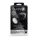 Ouch! Metalowy korek dekoracyjny średni z okrągłym kryształem Ouch! by Shots