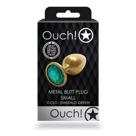 Ouch! Metalowy korek ozdobny z kryształem, mały, stal nierdzewna Ouch! by Shots