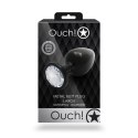 Ouch! Metalowy korek z ozdobnym kryształem Duży srebrny Ouch! by Shots