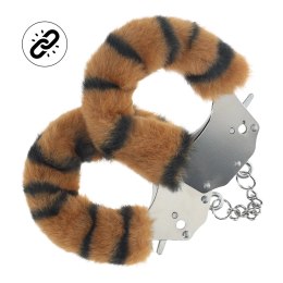 Ouch! Tiger Puszyste Kajdanki Heavy-Duty z Bezpiecznym Zamkiem Ouch! by Shots