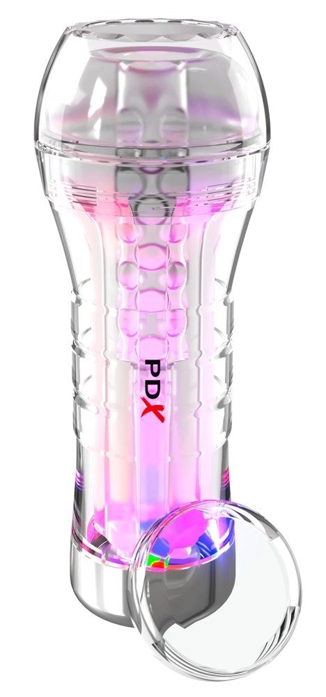 PDX Elite ViewTube XXL przezroczysta maszyna intymna LED 27,3 cm PDX
