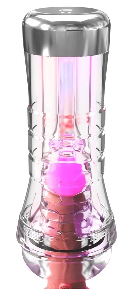 PDX Elite ViewTube XXL przezroczysta maszyna intymna LED 27,3 cm PDX