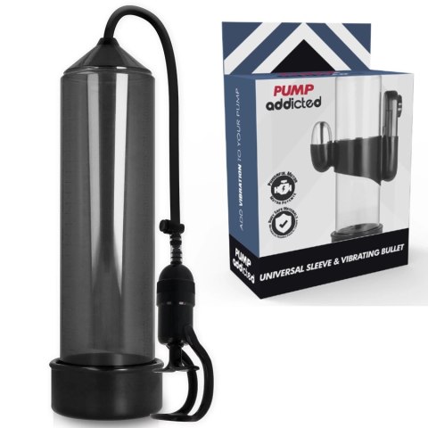 Pump Addicted RX5 Czarny System Prożniowy z Wibracją 23cm ABS+Silikon PUMP ADDICTED