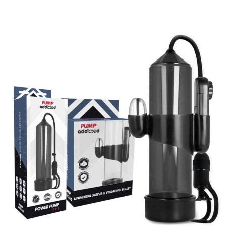 Pump Addicted RX5 Czarny System Prożniowy z Wibracją 23cm ABS+Silikon PUMP ADDICTED