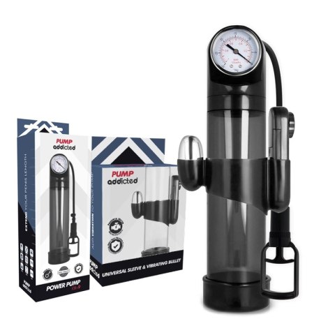 Pump Addicted RX9 Czarny - pompa prożniowa z kalibracją i wibracją PUMP ADDICTED