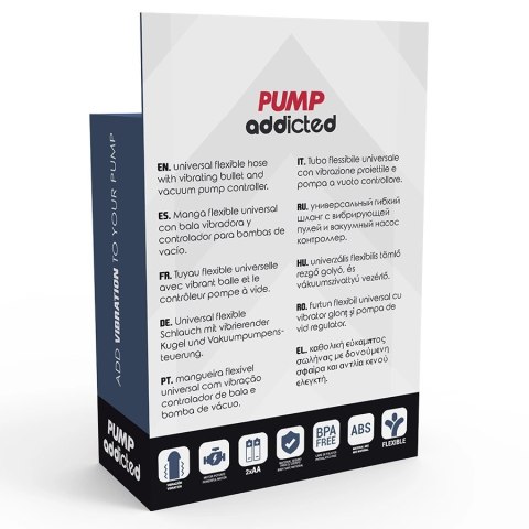 Pump Addicted - Wibrujący Pocisk do Systemow Pomp, Czarny PUMP ADDICTED