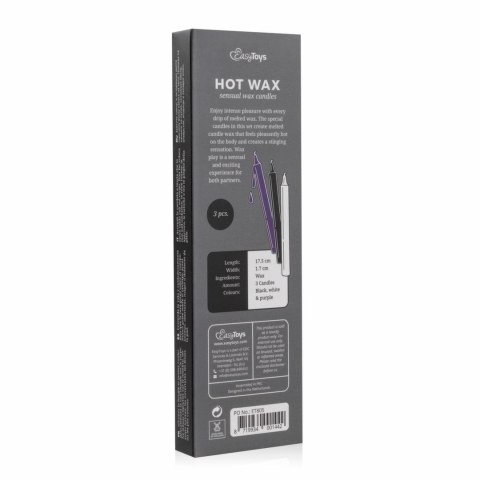 Sensual Zestaw Świec Do Masażu Ciała 3 szt. - delikatny wosk Easytoys