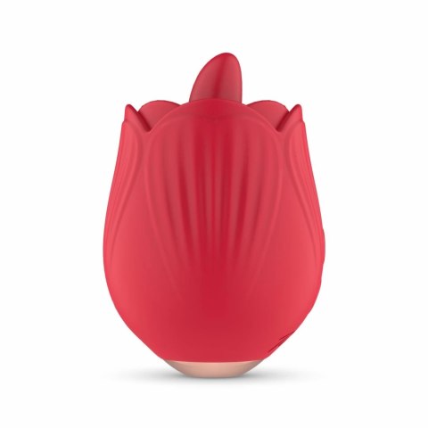 Teazers Rose Model - Wibrujący Symulator z Funkcją Licking, Czerwony Teazers