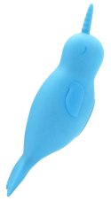 Unihorn Narwhal - Dwufunkcyjny stymulator łechtaczki z silikonu, 14,3 cm Unihorn